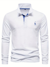 Comfortabele Heren Polo met Lange Mouwen