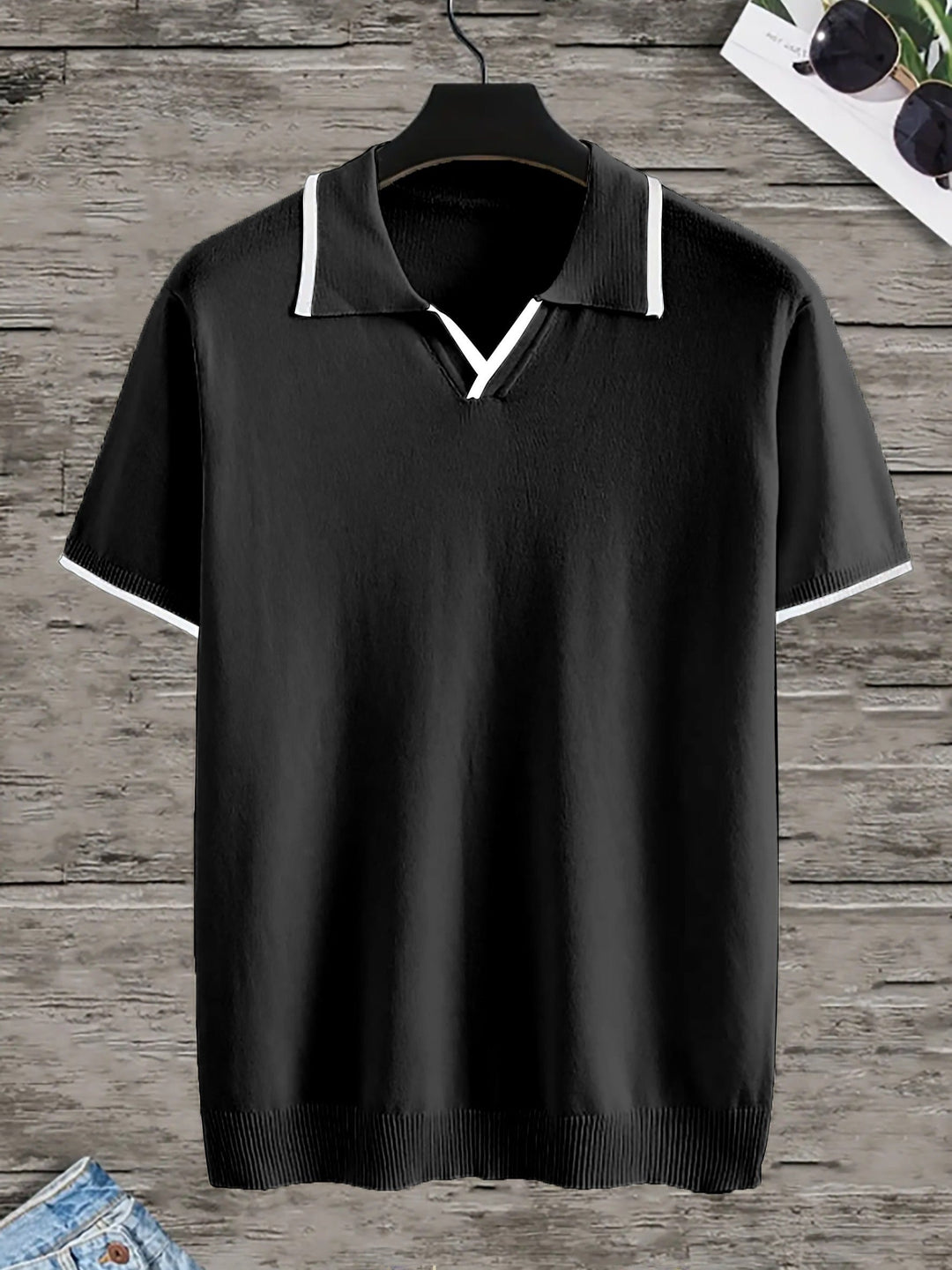 Trendy Zwarte Heren Polo - Rafael
