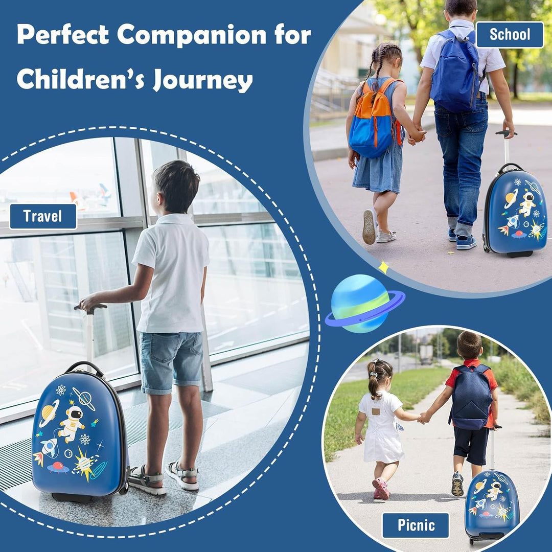 Hard Shell Kinder Handbagagekoffer Met Wielen (40 cm)