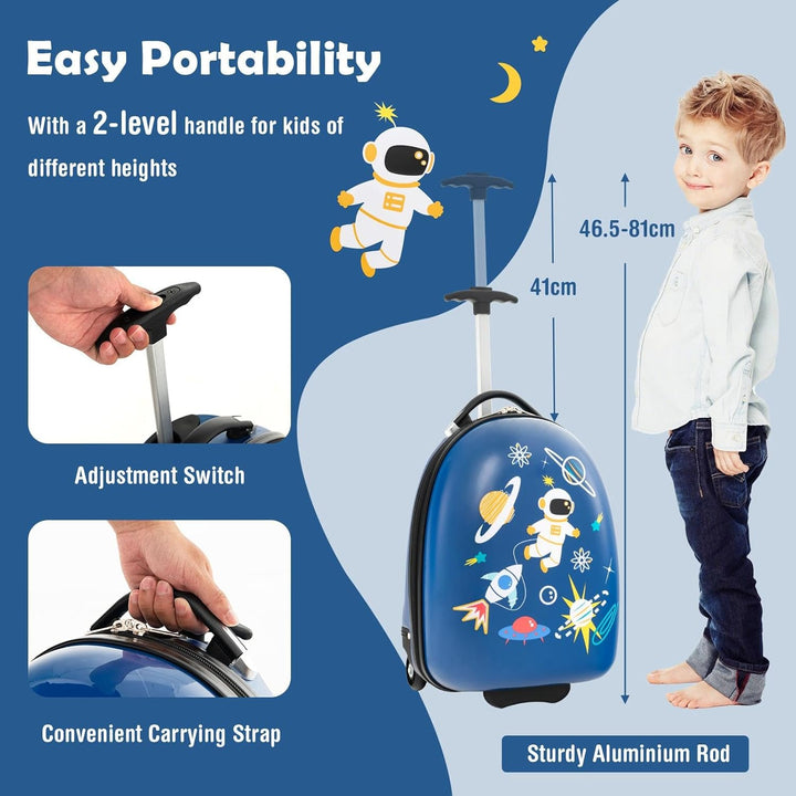Hard Shell Kinder Handbagagekoffer Met Wielen (40 cm)