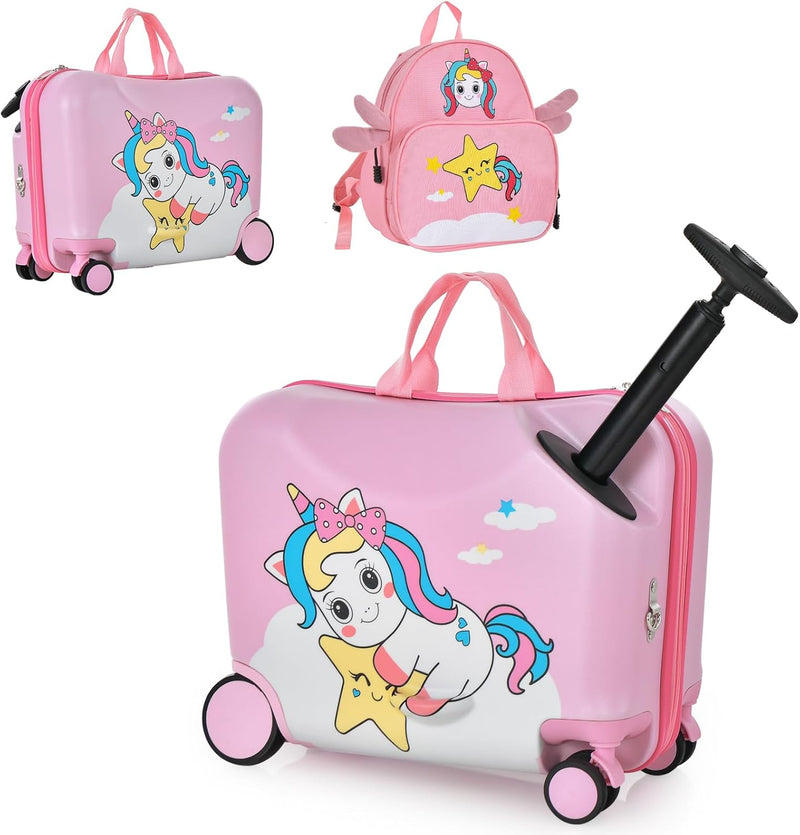 2-delige Rollende Kinder Bagageset met Rugzak