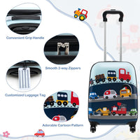 5-delige Kinder Reis Bagageset met Rugzak en Accessoires – Auto | Uil