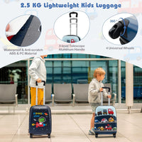 5-delige Kinder Reis Bagageset met Rugzak en Accessoires – Auto | Uil
