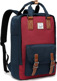 15.6” Waterdichte Vintage Laptop Rugzak met Opbergvakken – UrbanEase