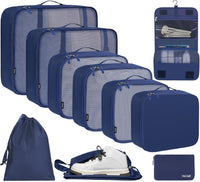 10-delige Inpak Cubeset – Ruimtebesparende Reisorganiser Tassen
