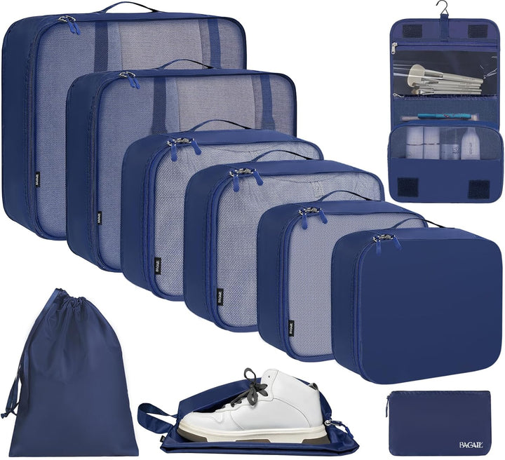 10-delige Inpak Cubeset – Ruimtebesparende Reisorganiser Tassen