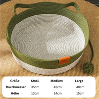 Handgeweven Katoenen Touwbed voor Katten - CozyNest