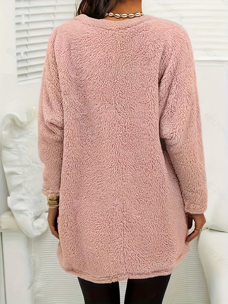 Comfortabel Fleece Sweatshirt met Print - Luna