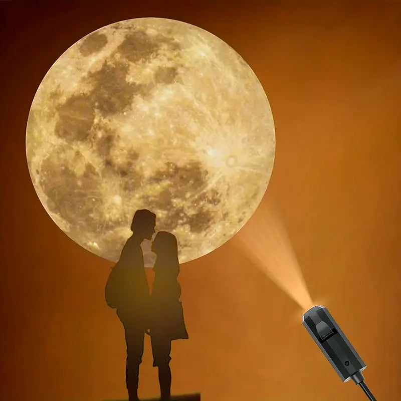 Projectielamp Aarde en Maan - CelestiaGlow