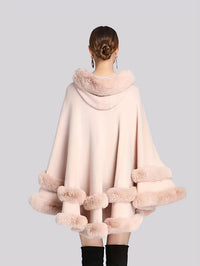 Oversized Furry Cape Jas voor Vrouwen - Fiona