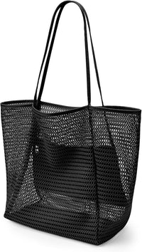 Opvouwbare Mesh Strandtas met Binnenzak – 1 Kopen, 1 GRATIS