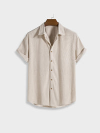 Heren Corduroy Zomerset met Knoopsluiting – Sven