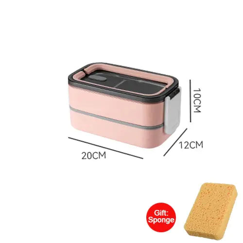 2-Laagse RVS Bento Lunchbox - MealMate