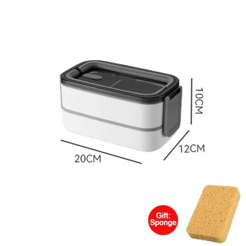 2-Laagse RVS Bento Lunchbox - MealMate
