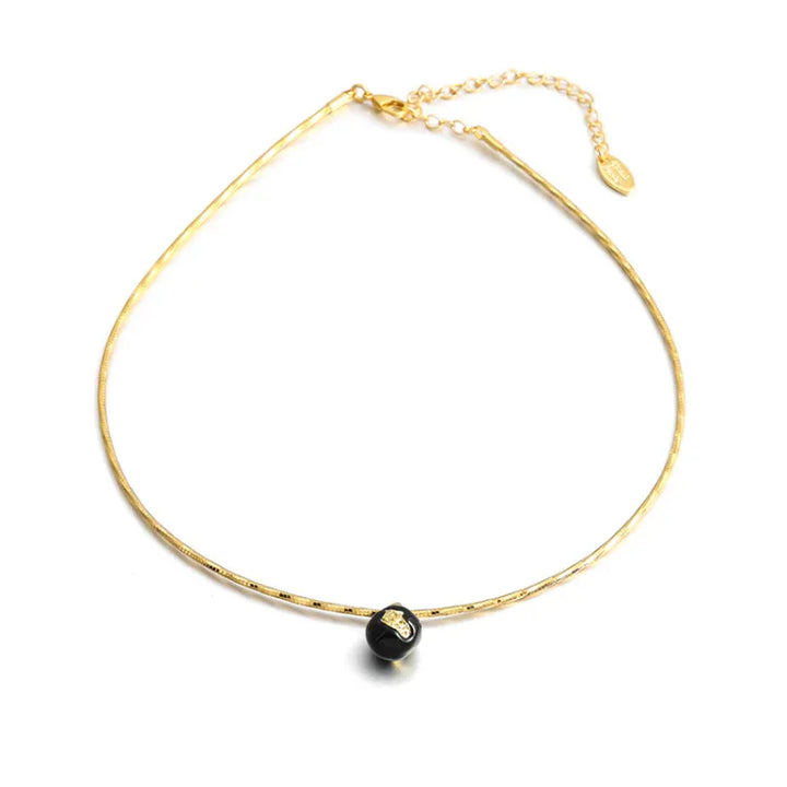 Vintage Gouden Barst Halsketting - Iris