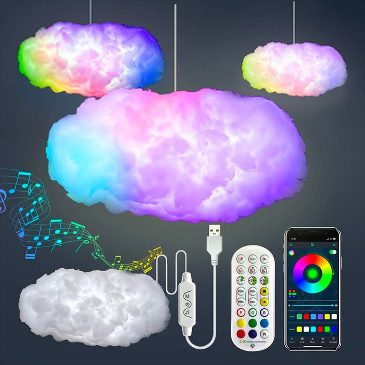 Wolk Bliksemlamp met Muziek en Kleur – Nimbuson