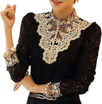 Damesblouse met Herfst Borduursels – Elisabeth