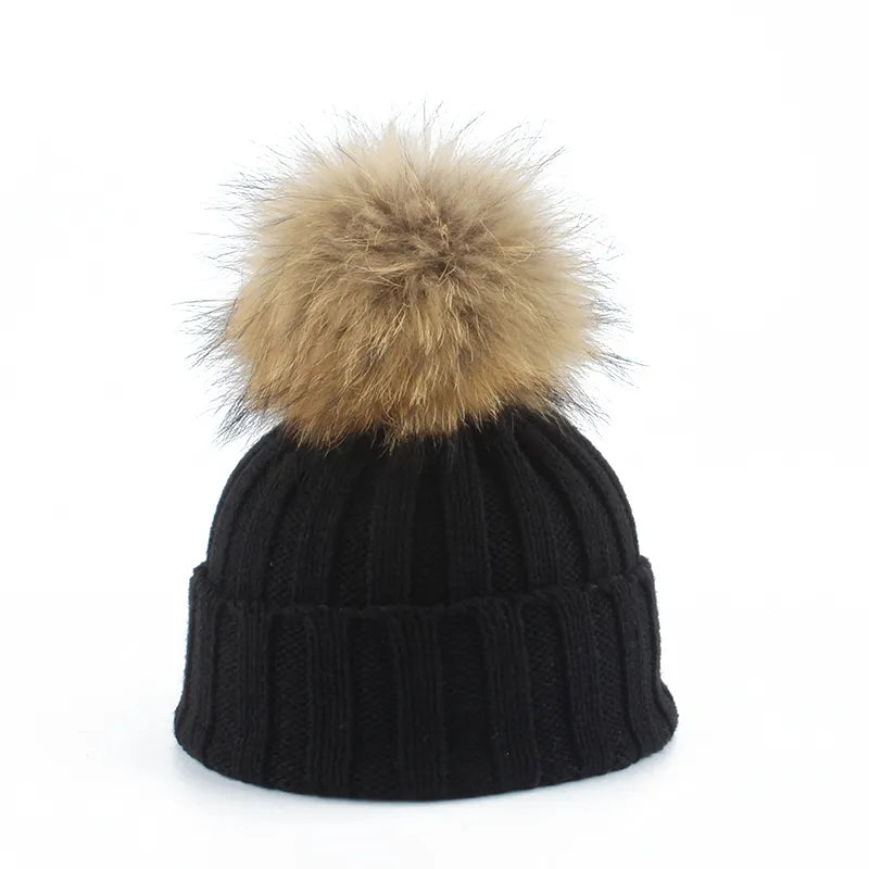 Gebreide Winter Pom-Pom Muts - Felina