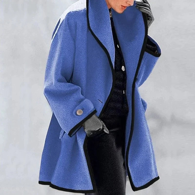 Warme Winter Wollen Dames Trenchcoat - Emma