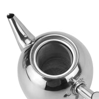RVS Theepot met Zeef - TeaElegance