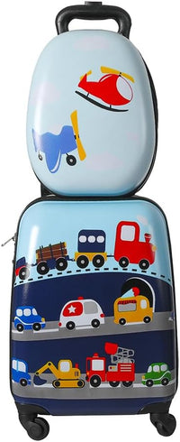 2-delige Kinder Reisbagageset met Rugzak – Jungle | Reis | Eenhoorn