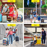 2-delige Kinder Reisbagageset met Rugzak – Jungle | Reis | Eenhoorn