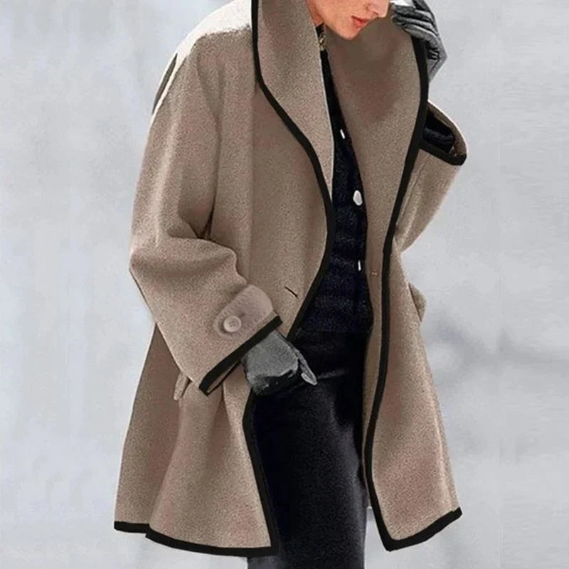 Warme Winter Wollen Dames Trenchcoat - Emma