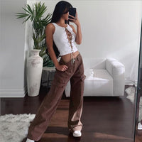 Trendy Dames Cargo Jeans - Nova