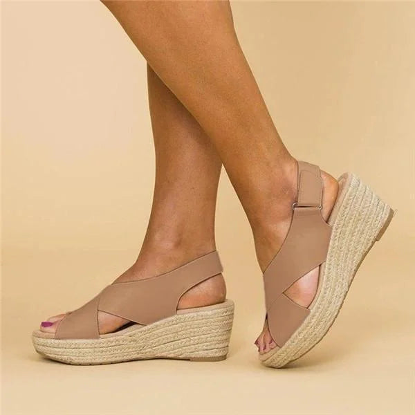 Comfortabele Orthopedische Sleehak Espadrilles - Clara