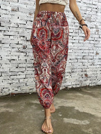 Boho-Chique Dames Broek met Grafische Print – Solara