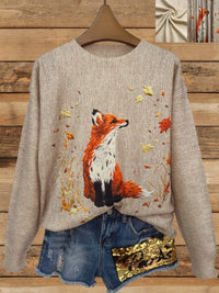 Trendy Trui met Vossenprint - Elisanne