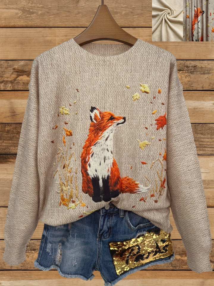 Trendy Trui met Vossenprint - Elisanne