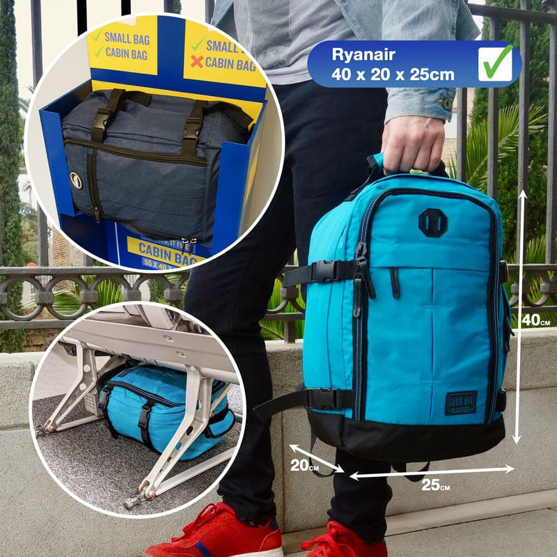 Mini Handbagage Rugzak 30L Onderzit Handbagage met Organiser Vak