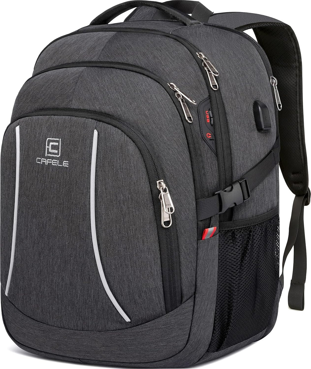 Waterdichte Laptop Rugzak met USB Poort & Anti-Diefstal Ontwerp – TechPro (1+1 GRATIS Tijdelijke Actie)