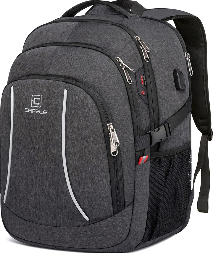 Waterdichte Laptop Rugzak met USB Poort & Anti-Diefstal Ontwerp – TechPro (1+1 GRATIS Tijdelijke Actie)
