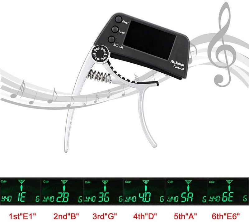 2-in-1 Gitaar Capo & Tuner – TuneGrip
