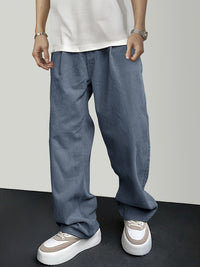 Casual Ribfluweel Herenbroek met Koordsluiting - Mason