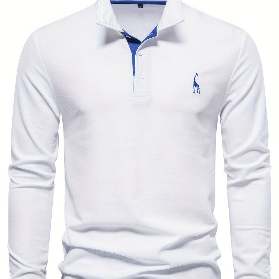 Comfortabele Heren Polo met Lange Mouwen