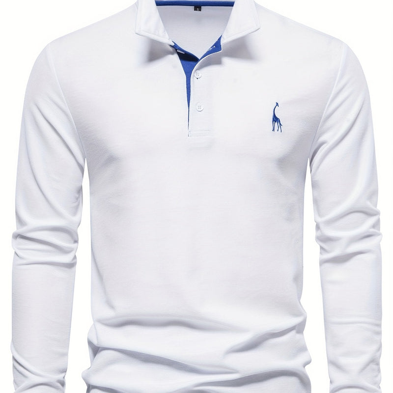 Comfortabele Heren Polo met Lange Mouwen