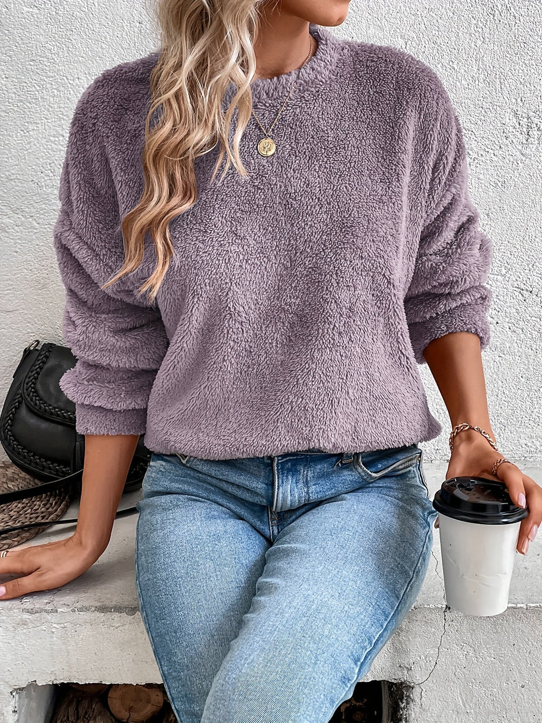 Comfortabele Teddy Pullover Sweatshirt - Livia