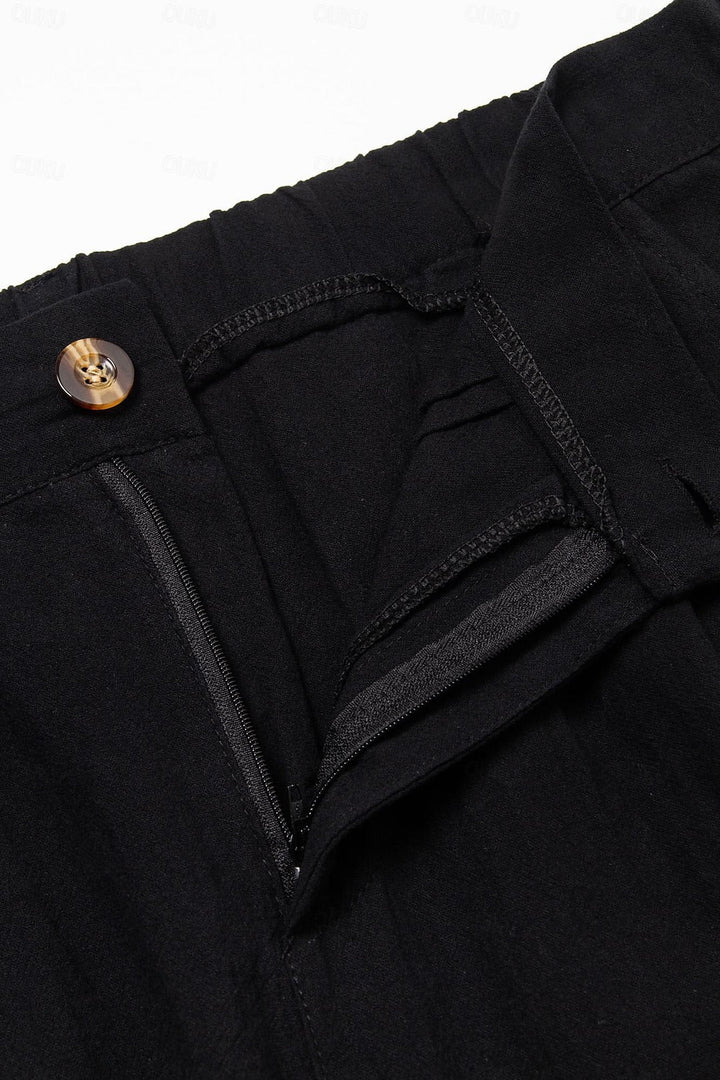 Stijlvolle Linnen-Katoenen Heren Short – Milan