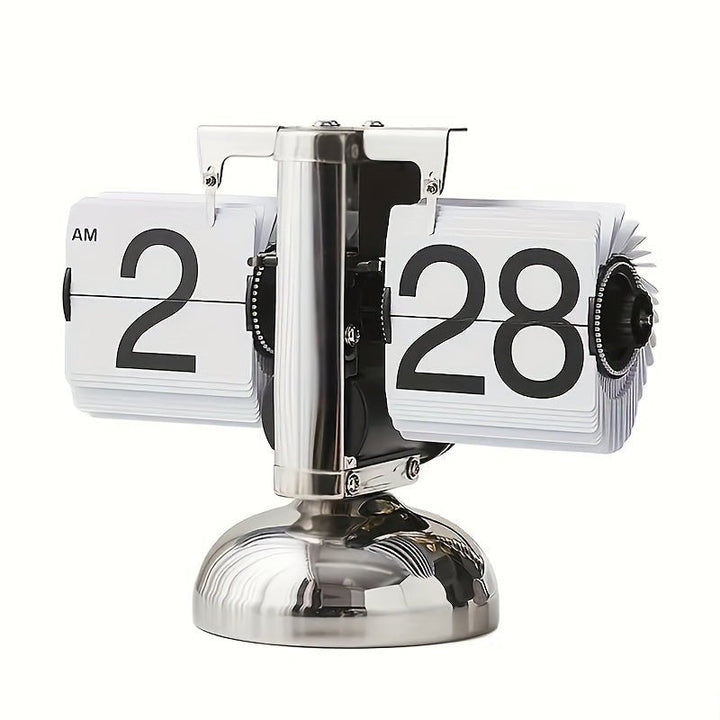 Retro Flip Klok met Staalaccent - TempoFlip
