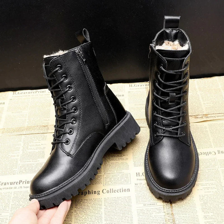 Trendy Zwarte Dames Winterlaarzen - Yara