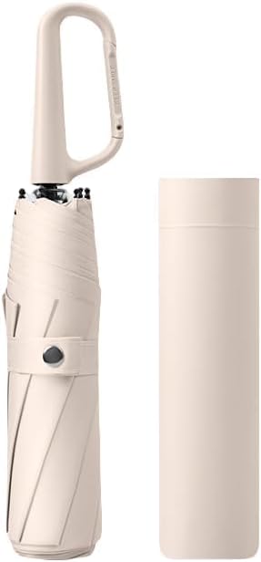 Compact Vouwbare Paraplu met Carabiner Handvat – Ashton