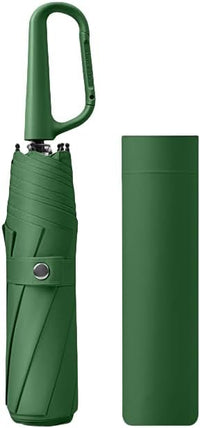Compact Vouwbare Paraplu met Carabiner Handvat – Ashton