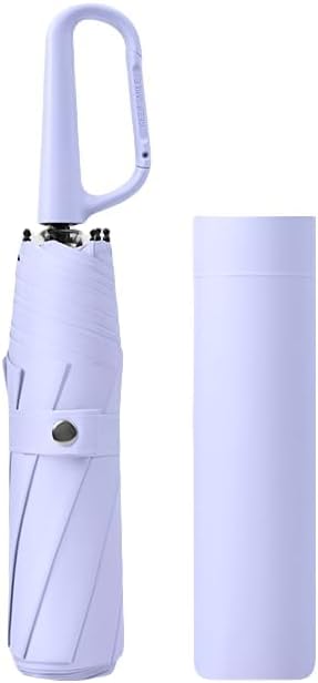 Compact Vouwbare Paraplu met Carabiner Handvat – Ashton