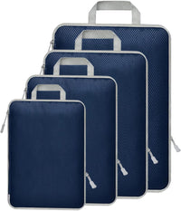 Uitbreidbare Compressie Inpak Cube Set – 4-delige Reisorganisers