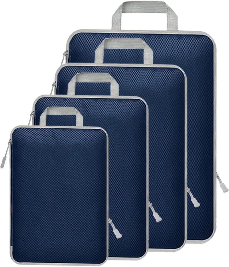 Uitbreidbare Compressie Inpak Cube Set – 4-delige Reisorganisers