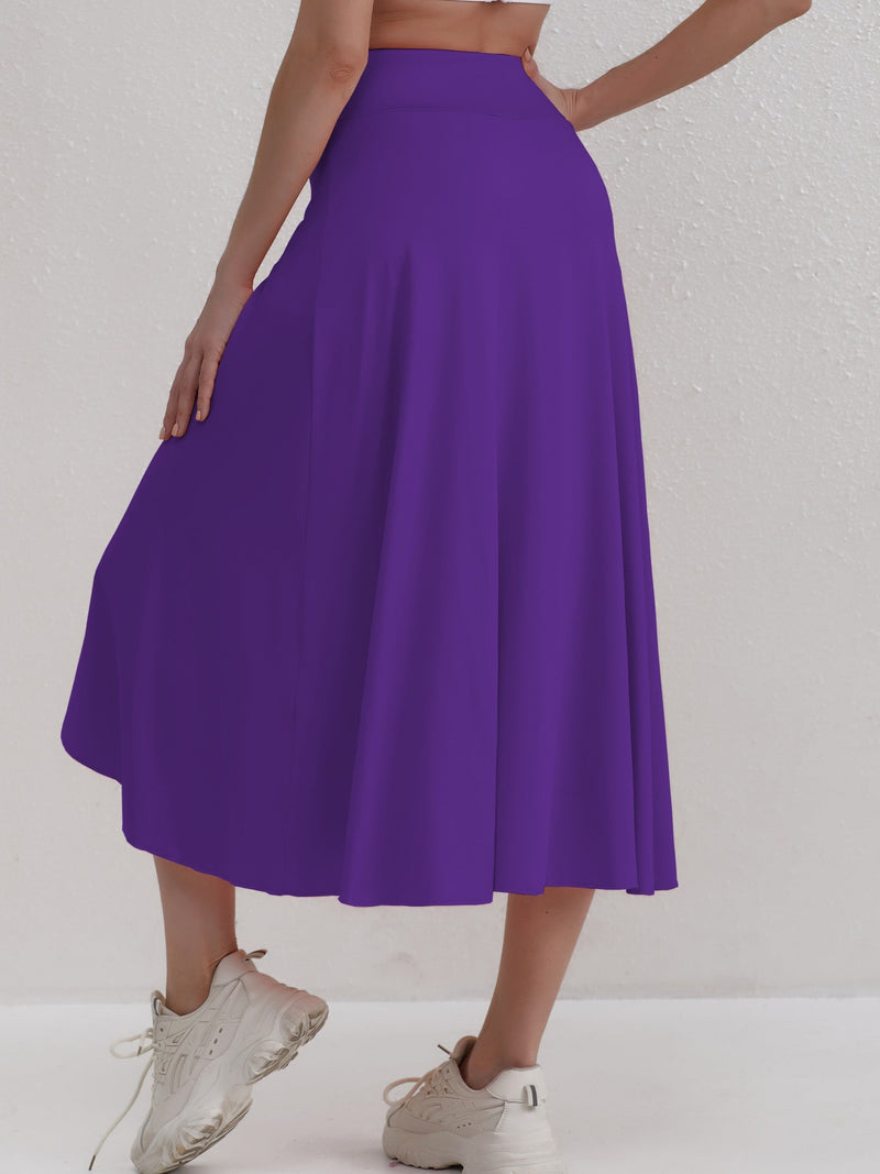 Sportieve rok met hoge taille en asymmetrische snit - Alexia