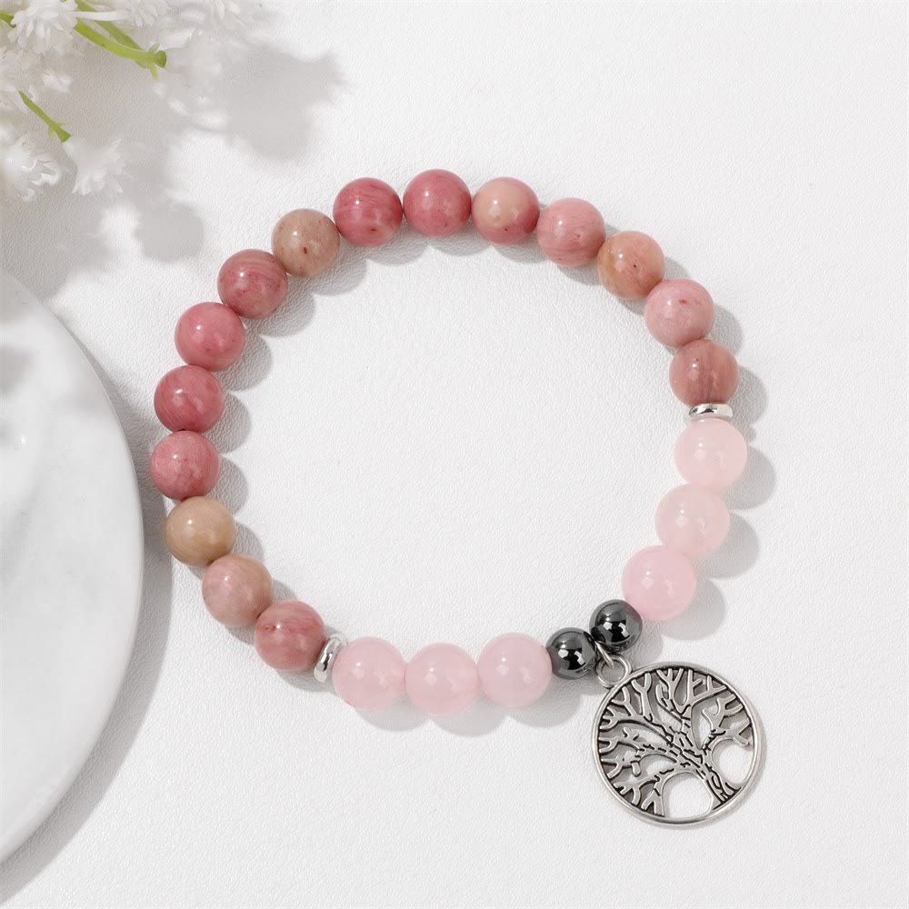 Natuurlijk Kristal Levensboom Armband - Mila